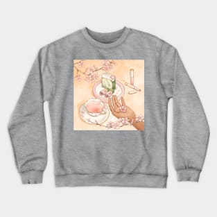 Cherry Blossom Tea Time Crewneck Sweatshirt